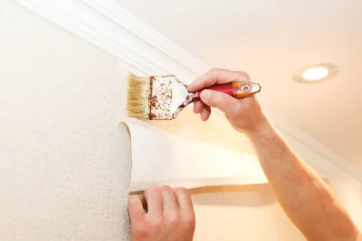Pose de papier peint à Melleroy — revêtements muraux et toiles de verre